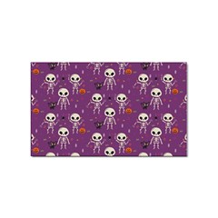 Skull Halloween Pattern Sticker (rectangular)