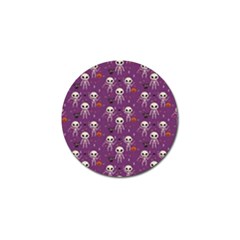 Skull Halloween Pattern Golf Ball Marker