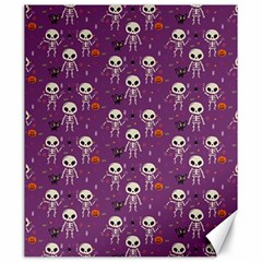 Skull Halloween Pattern Canvas 20  X 24 