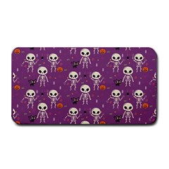 Skull Halloween Pattern Medium Bar Mat by Maspions