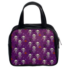 Skull Halloween Pattern Classic Handbag (two Sides)