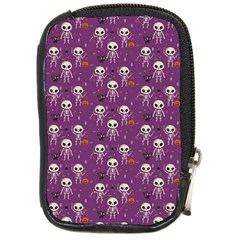 Skull Halloween Pattern Compact Camera Leather Case