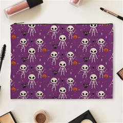 Skull Halloween Pattern Cosmetic Bag (xl)