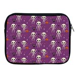 Skull Halloween Pattern Apple iPad 2/3/4 Zipper Cases Front