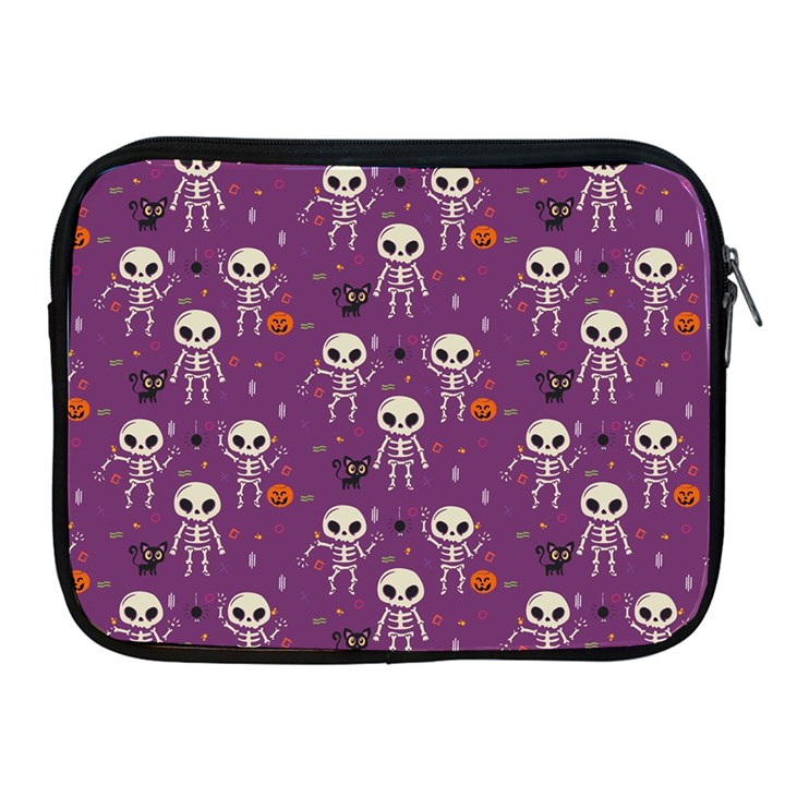 Skull Halloween Pattern Apple iPad 2/3/4 Zipper Cases