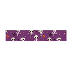 Skull Halloween Pattern Premium Plush Fleece Scarf (mini) by Maspions