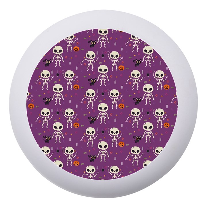 Skull Halloween Pattern Dento Box with Mirror