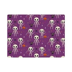 Skull Halloween Pattern Premium Plush Fleece Blanket (mini)