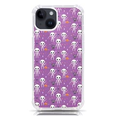 Skull Halloween Pattern Iphone 14 Tpu Uv Print Case by Maspions