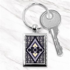 Pattern Design Scrapbooking Key Chain (rectangle) by Maspions