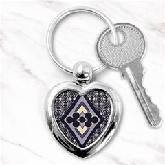 Pattern Design Scrapbooking Key Chain (heart) by Maspions