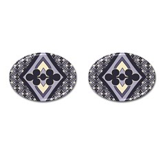 Pattern Design Scrapbooking Cufflinks (oval)