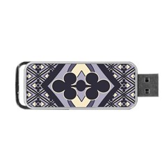 Pattern Design Scrapbooking Portable Usb Flash (one Side) by Maspions