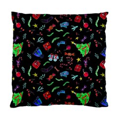 New Year Christmas Background Standard Cushion Case (one Side) by Maspions