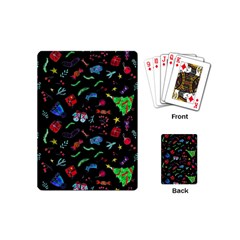 New Year Christmas Background Playing Cards Single Design (mini)