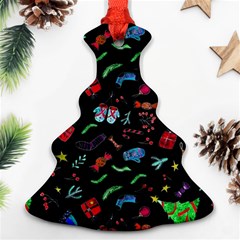 New Year Christmas Background Ornament (christmas Tree) 