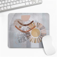 Boho Background Leaves Botanical Large Mousepad