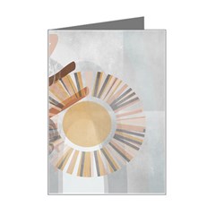 Boho Background Leaves Botanical Mini Greeting Card