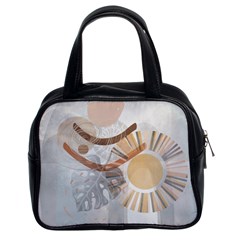 Boho Background Leaves Botanical Classic Handbag (two Sides) by Maspions