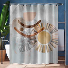 Boho Background Leaves Botanical Shower Curtain 60  X 72  (medium) 