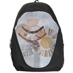 Boho Background Leaves Botanical Backpack Bag Front