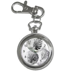 Vintage Retro Boho Background Leaves Botanical Key Chain Watches