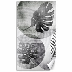 Vintage Retro Boho Background Leaves Botanical Canvas 40  X 72 