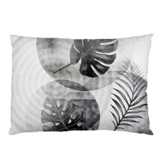 Vintage Retro Boho Background Leaves Botanical Pillow Case