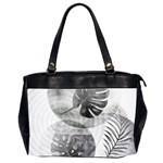 Vintage Retro Boho Background Leaves Botanical Oversize Office Handbag (2 Sides) Front