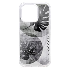 Vintage Retro Boho Background Leaves Botanical Iphone 14 Pro Tpu Uv Print Case