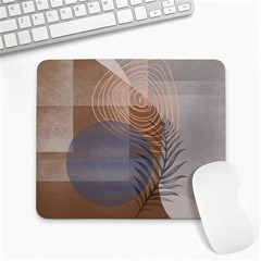 Boho Background Leaves Botanical Retro Vintage Art Large Mousepad