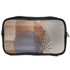 Boho Background Leaves Botanical Retro Vintage Art Toiletries Bag (one Side)