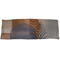 Boho Background Leaves Botanical Retro Vintage Art Body Pillow Case Dakimakura (two Sides)