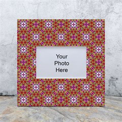 Illustrations Background Pattern Mandala Seamless White Box Photo Frame 4  X 6 