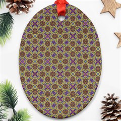 Art Illustrations Background Pattern Mandala Seamless Ornament (oval)