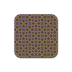 Art Illustrations Background Pattern Mandala Seamless Rubber Coaster (square) by Maspions