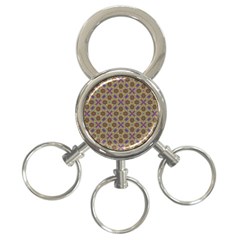 Art Illustrations Background Pattern Mandala Seamless 3-ring Key Chain