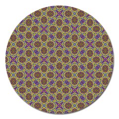 Art Illustrations Background Pattern Mandala Seamless Magnet 5  (round)