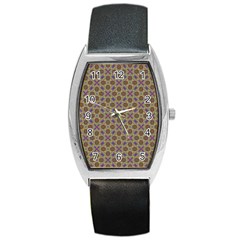 Art Illustrations Background Pattern Mandala Seamless Barrel Style Metal Watch