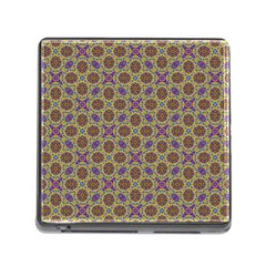 Art Illustrations Background Pattern Mandala Seamless Memory Card Reader (square 5 Slot)