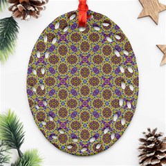 Art Illustrations Background Pattern Mandala Seamless Oval Filigree Ornament (two Sides) by Maspions