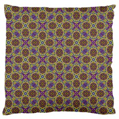 Art Illustrations Background Pattern Mandala Seamless Large Cushion Case (one Side) by Maspions