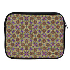 Art Illustrations Background Pattern Mandala Seamless Apple Ipad 2/3/4 Zipper Cases