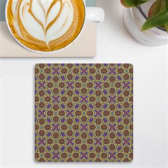 Art Illustrations Background Pattern Mandala Seamless Uv Print Square Tile Coaster  by Maspions