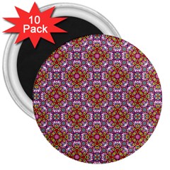 Pattern Mandala Seamless 3  Magnets (10 Pack) 