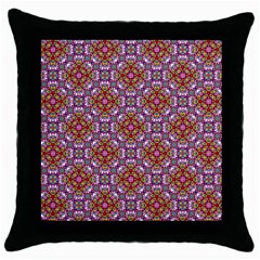 Pattern Mandala Seamless Throw Pillow Case (black)