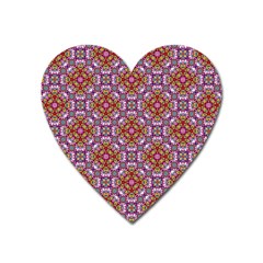 Pattern Mandala Seamless Heart Magnet by Maspions