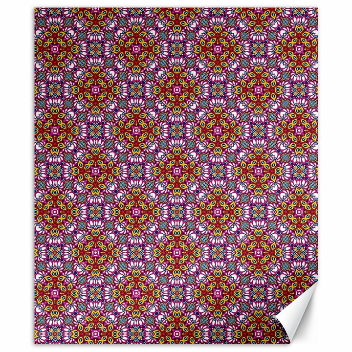 Pattern Mandala Seamless Canvas 8  x 10 