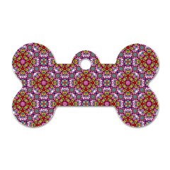 Pattern Mandala Seamless Dog Tag Bone (one Side)