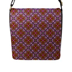 Pattern Mandala Seamless Flap Closure Messenger Bag (l)